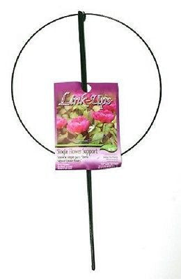 Luster Leaf 977 14" D x 24" Tall Single Green Peony Plant Support Hoops - Quantity of 24