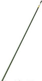 Panacea Products 89786 3 ft / 36" Green Coated Metal Plant Stakes - Quantity of 400