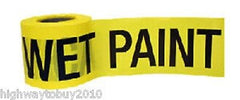 (8) rolls C H Hanson # 16101 300' x 3" Yellow Vinyl WET PAINT Tape / Ribbon