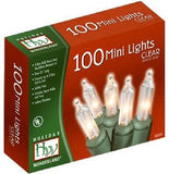 Holiday Wonderland 40004-88A 100 Count Clear Christmas Mini Light Sets - Quantity of 7