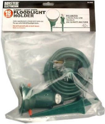 Master Electrician 05706ME 18/2 Green Outdoor Floodlight Spotlight Holder - Quantity of 18