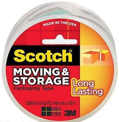3M SCOTCH 3650 1.88" x 54.6 yd Clear Moving & Storage / Packing Tape
