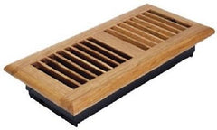 (5) Imperial RG2195 4" x 12" Oak Finished Floor Heat Registers / Vents