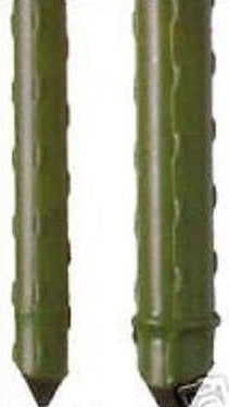 Panacea Products 84185 2 ft (24 Inches) Green Coated Metal Plant Stakes - Quantity of 20