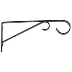 Panacea Products 85551D 15" Black Metal Hanging Plant Wall Brackets - Quantity of 6