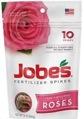 Jobes 04102 10 Pack Slow Release Rose Fertilizer Spikes