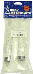 Ideal Instruments 9267C 2 pack 35cc Disposable Livestock Syringes Luer Lock - Quantity of 24