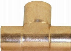 copper tee solder cup pipe