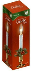 Holiday Wonderland 1518-88 9" Battery Operated Window Candles With Clear Bulb