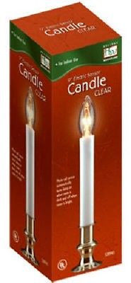 Holiday Wonderland 1528-88 9" Clear Electric Sensor Christmas Window Candles - Quantity of 20