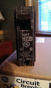 GE THQL1120 20A 20 Amp Single Pole Circuit Breakers - Quantity of 50