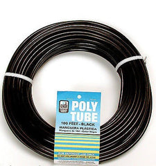 Dial Mfg 4321 100' x 1/4" OD Black Poly Water Supply Line Tube Tubing - Quantity of 5 rolls