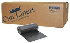 Berry Plastic 625121  50 Count 96 Gallon 2 Mil Black Trash / Garbage Bags Liners