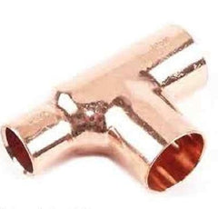 Nibco W01700D 3/4" x 1/2" x 3/4" Copper Tee Plumbing Fittings - Quantity of 40