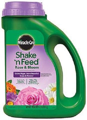 6 jugs Miracle Gro 110568 4.5 lb Shake N Feed Rose & Bloom Plant Food Fertilizer