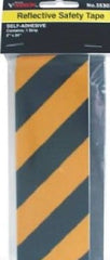 (24)  Hanson 55303 2" x 24" Yellow / Black Self Adhesive Reflective Safety Tape