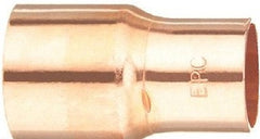 Nibco W00730D 1/2" x 3/8" Wrot Copper Pipe Reducer Fittings - Quantity of 25