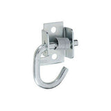 National Mfg N237-040 Zinc Plated Spring Loaded Rope Tarp Hooks Brackets - Quantity of 5