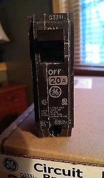 GE THQL1120 20A 20 Amp Single Pole Circuit Breakers - Quantity of 10