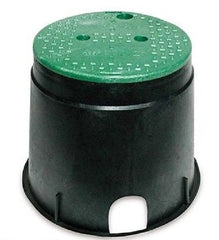 NDS Inc. 111BC 10" Black Round Sprinkler / Irrigation Control Valve Box w Cover