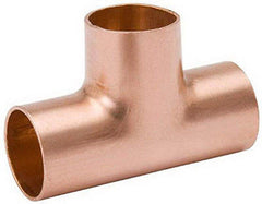 (100) ea 1/2" Wrot Copperx Copper x Copper Tee Plumbing Fitting
