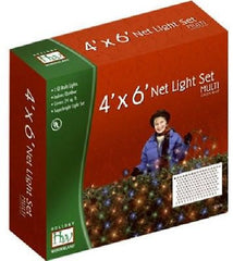 Inliten 48951-88 Holiday Wonderland 150 Count 4' x 6' Multi-Color Net Christmas Lights