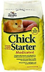 Manna Pro 1000197 5 LB Bag Of Medicated Chick Starter Chicken Feed Food Crumble