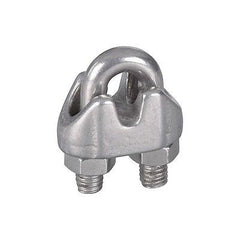 (15) National Mfg N348-888 3 packs 1/8" Stainless Steel Wire Cable Clamps