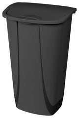 Sterilite 10759006 11.3 Gallon Black Lift Top Wastebasket