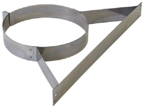 Selkirk 208520 8T-WB 8" Steel Chimney Pipe Wall Band Support Bracket - Quantity of 1