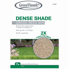 Green Thumb GTSHD7 7 LB Bag of Dense Shade Shady Grass Seed Mix Blend