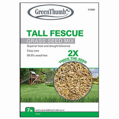 Green Thumb GTTF7 7 LB Bag of Tall Fescue Grass Seed Mix / Blend