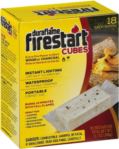 Duraflame 00845 18 Pack Of Firestart Cube Firestarters - Quantity of 6