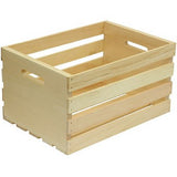 Houseworks 67140 18"L x 12.5" x 9.5"H Large Pallet Wood Crate - Quantity of 4