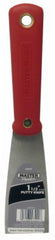 Master Painter 4823TV 1.5" Inch Stiff Putty Knife With High Carbon Steel Blade