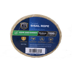 Tru-Guard 642101 1-Ply x 1500' Roll Of Natural Fiber Twisted Home & Garden Sisal Twine