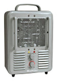 Comfort Zone CZ798 Metal Grey Milk House Electric Utility Heater - Quantity of 1