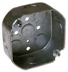 Raco 8125 4" x 1-1/2" Deep Electrical Steel Octagon Box