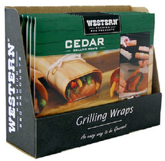 Western Premium BBQ 81231 8-Pack Of Cedar BBQ Grilling Wraps