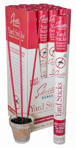 Scent Shop 90910 15-Pack Skeeter Screen Incense Mosquito Deterrent Yard Stick - Quantity of 2