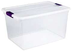 Sterilite 17511712 6 Quart Clear View Latch Storage Box