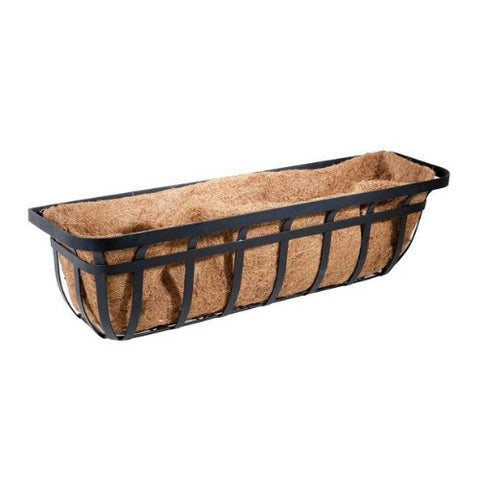 Panacea 88557GT 30 Inch Flat Iron Window Planter Trough Basket - Quantity of 1