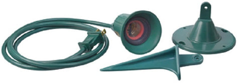 Master Electrician 05706ME 18/2 Green Outdoor Floodlight Spotlight Holder - Quantity of 12