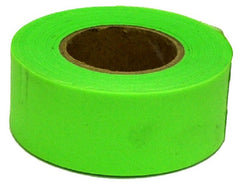 Hanson 17001 150 ft Glo Lime Vinyl Flagging Tape / Marking Ribbon - Quantity of 144