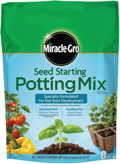 Scotts Miracle Gro 74978500 8 QT Bag Of Seed Starting Starter Potting Soil Mix - Quantity of 18
