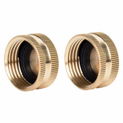 Zhejiang 30061 2-Pack Of Brass Standard Garden Hose End Caps With Washers
