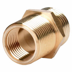 Zhejiang 50031 3/4" NH x 3/4" NPT x 1/2" NPT Brass Hose To Threaded Pipe Connector