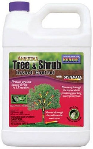 Bonide # 611 Gallon Annual Tree & Shrub Liquid Systemic Insect Control - Quantity of 4 bottles