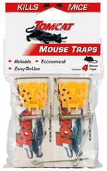 Tomcat 0373312 4-Pack Of Wooden Mouse Traps