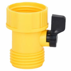 Zhejiang 30039-1 Yellow Poly Garden Hose Faucet Connector With Shut Off Valve